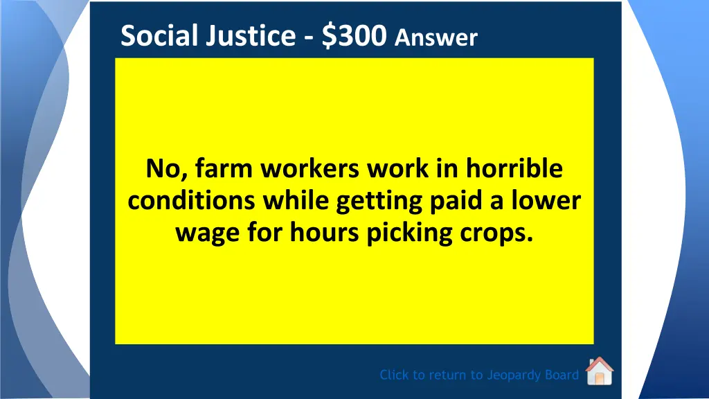 social justice 300 answer