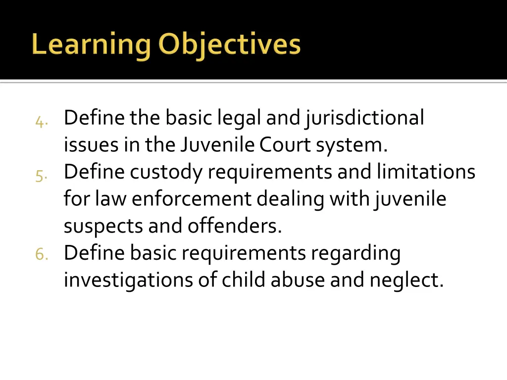 4 define the basic legal and jurisdictional