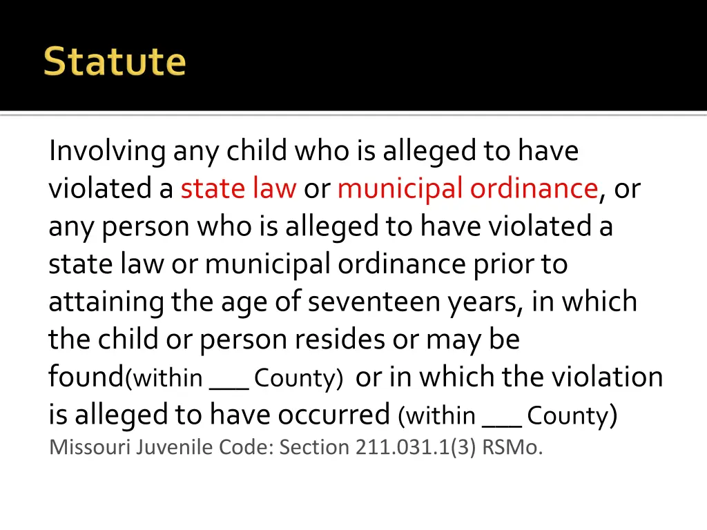 involving any child who is alleged to have