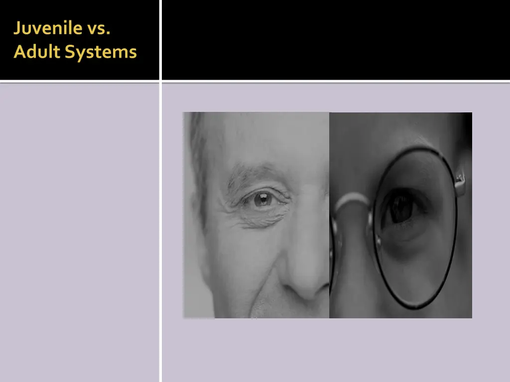 juvenile vs adult systems