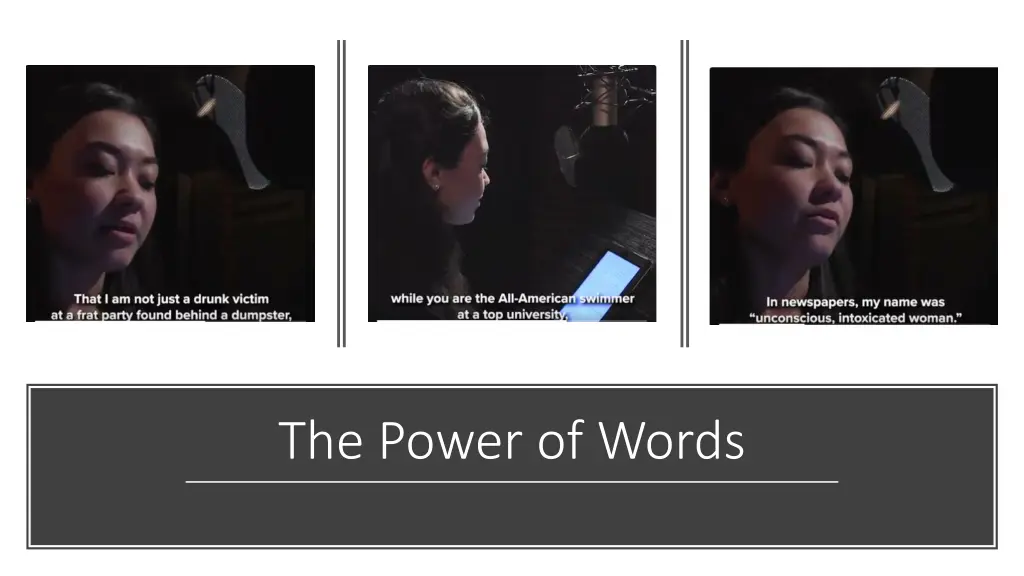 the power of words