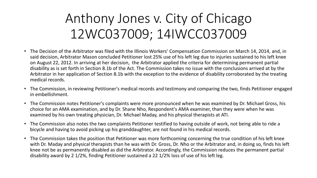 anthony jones v city of chicago 12wc037009