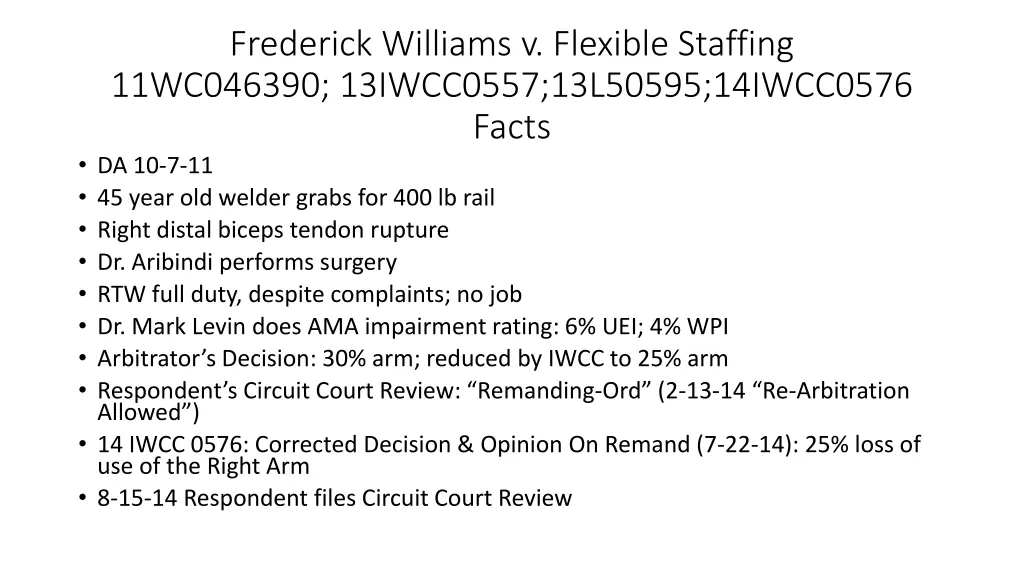 frederick williams v flexible staffing 11wc046390