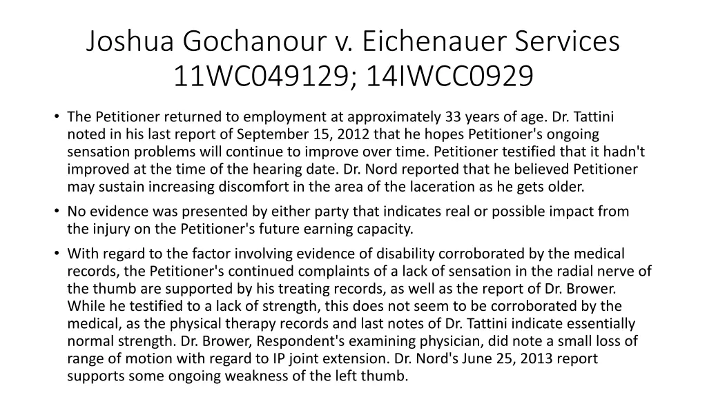 joshua gochanour v eichenauer services 11wc049129 1