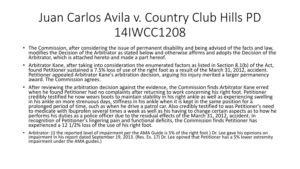 juan carlos avila v country club hills