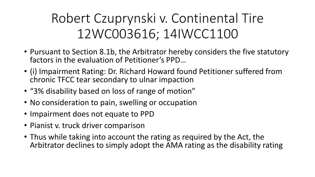 robert czuprynski v continental tire 12wc003616 1