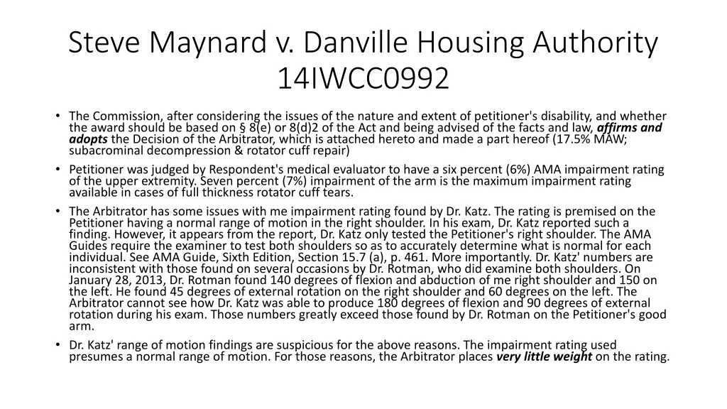 steve maynard v danville housing authority