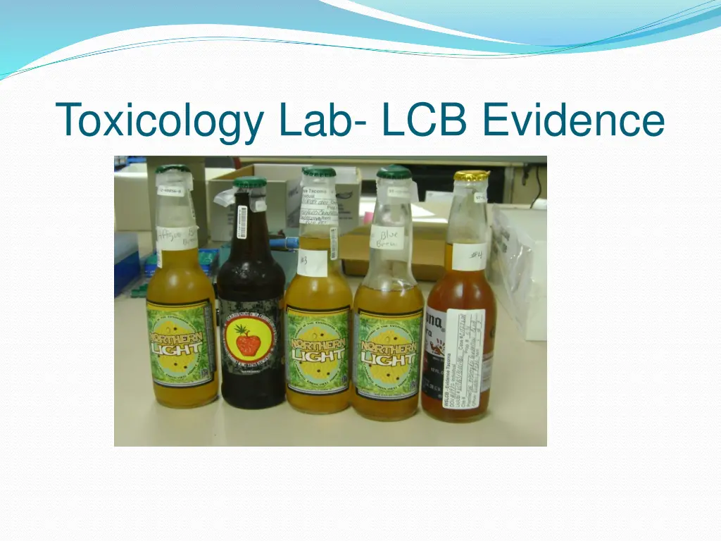 toxicology lab lcb evidence