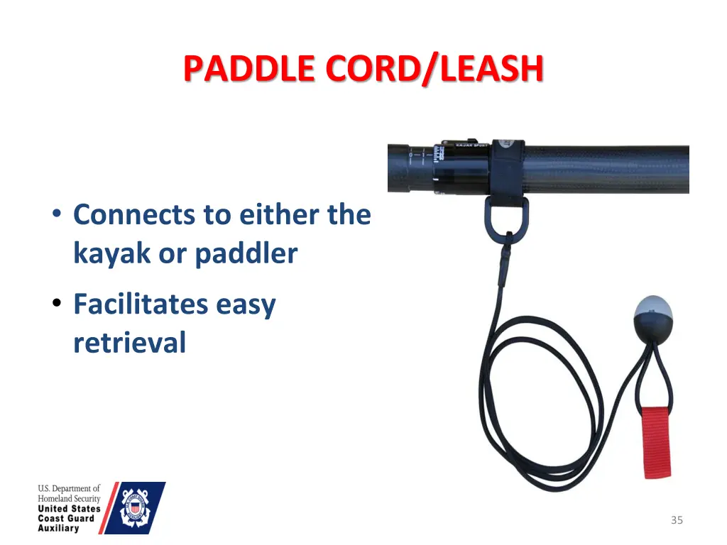 paddle cord leash