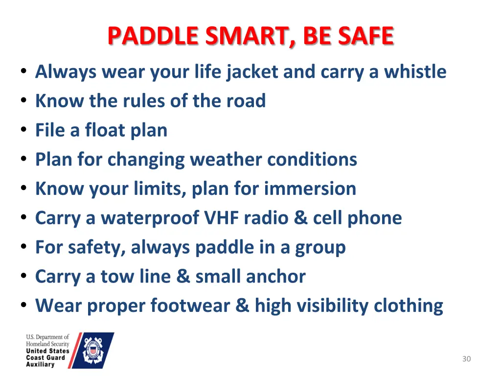 paddle smart be safe always wear your life jacket