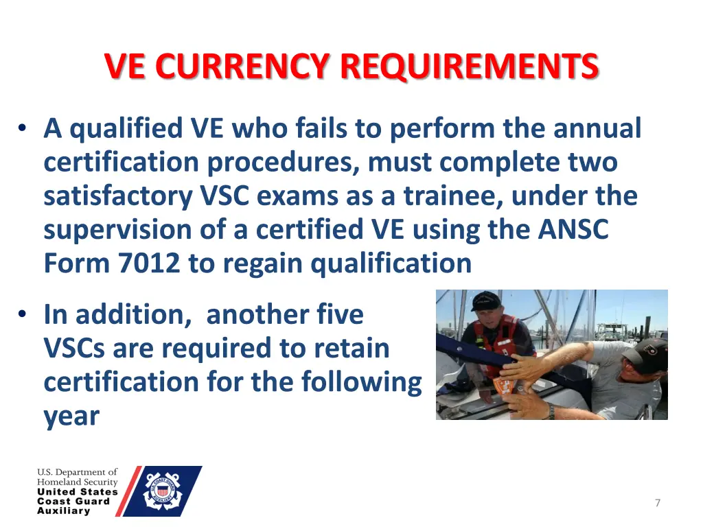 ve currency requirements 1