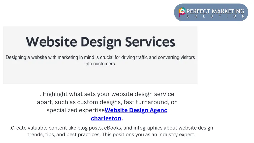 highlight what sets your website design service