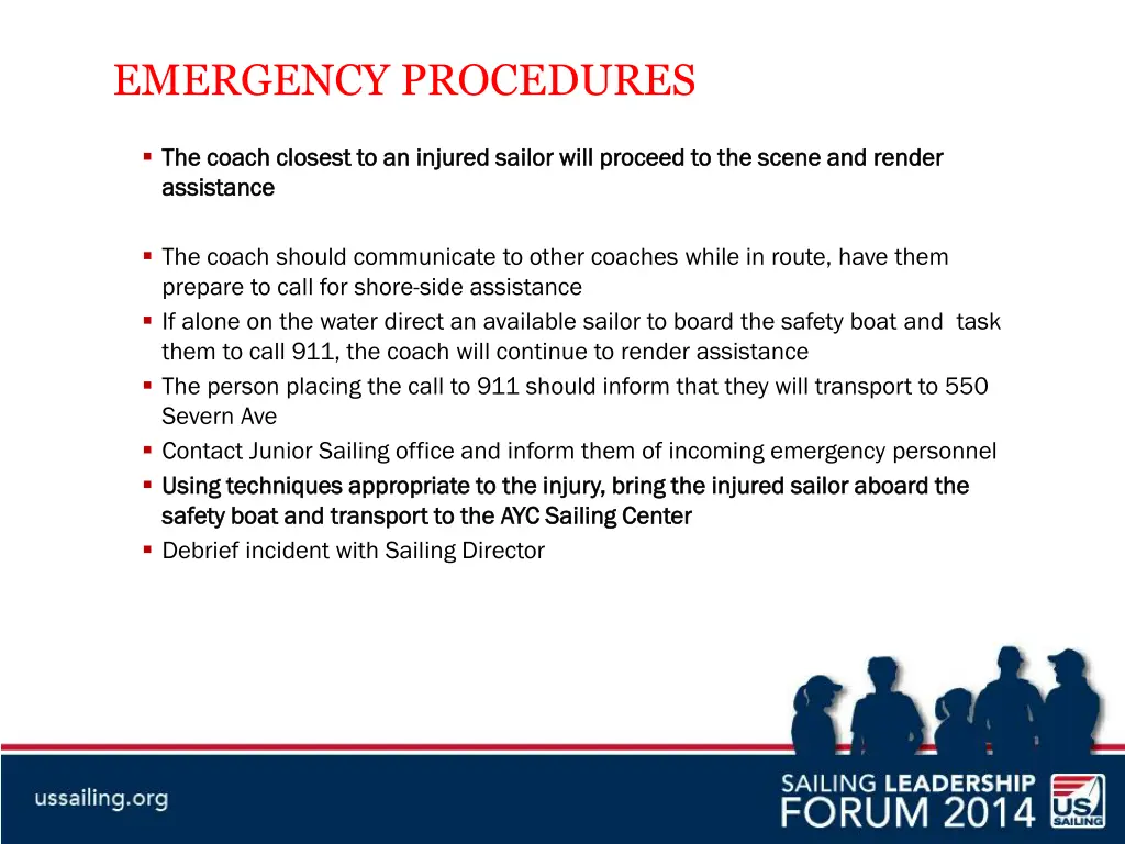 emergency procedures