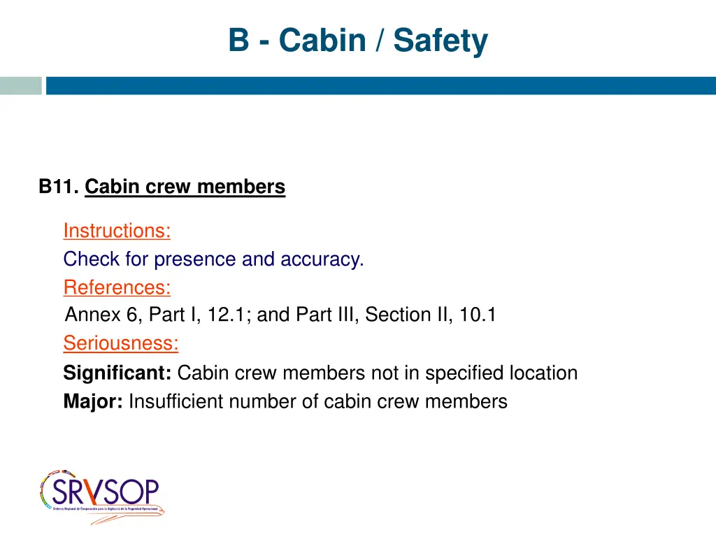 b cabin safety 11