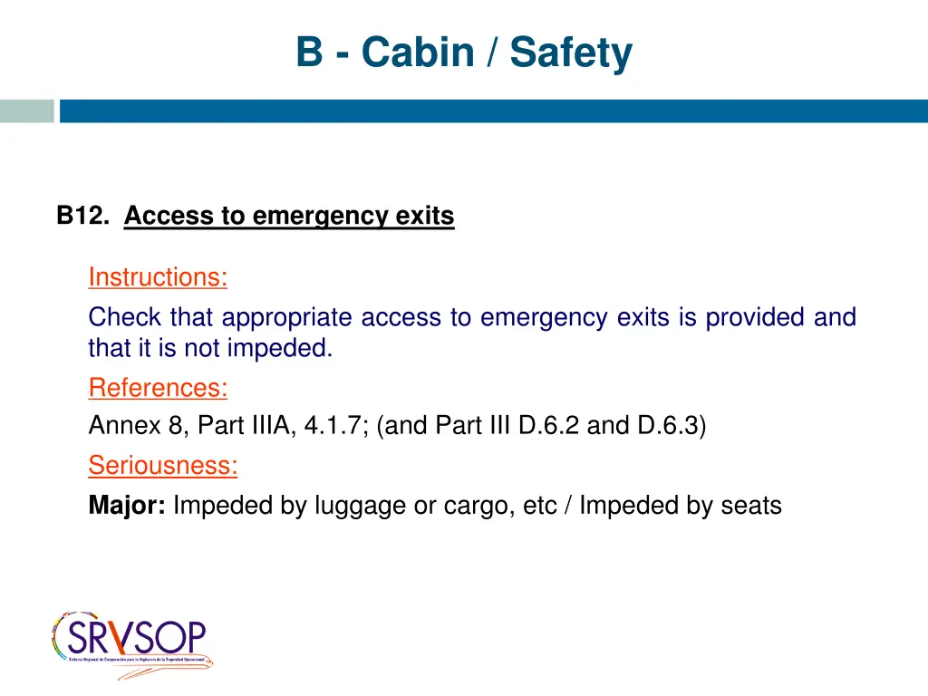 b cabin safety 12