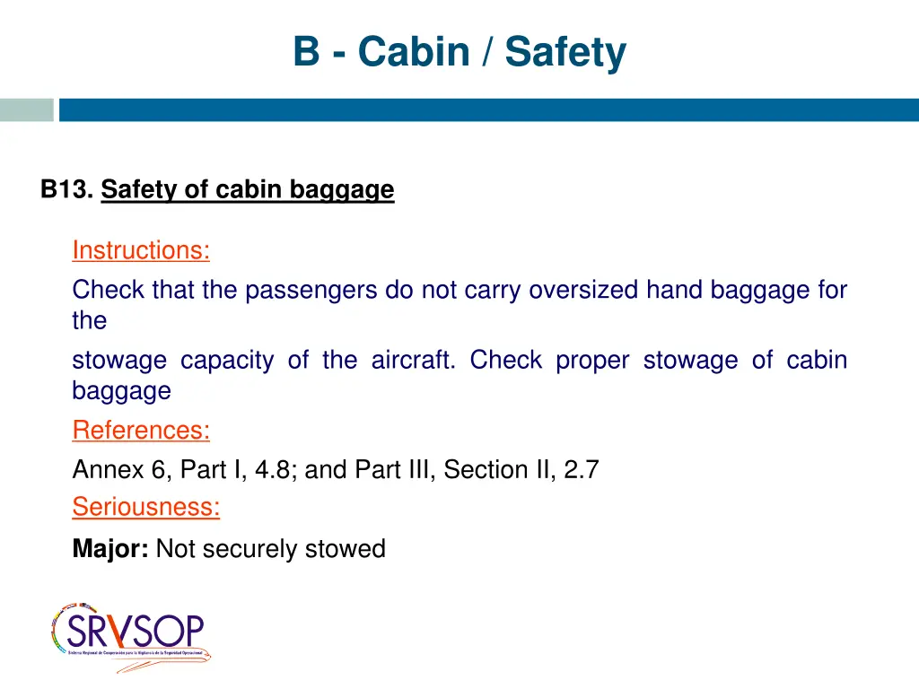 b cabin safety 13