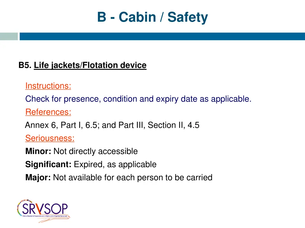 b cabin safety 5