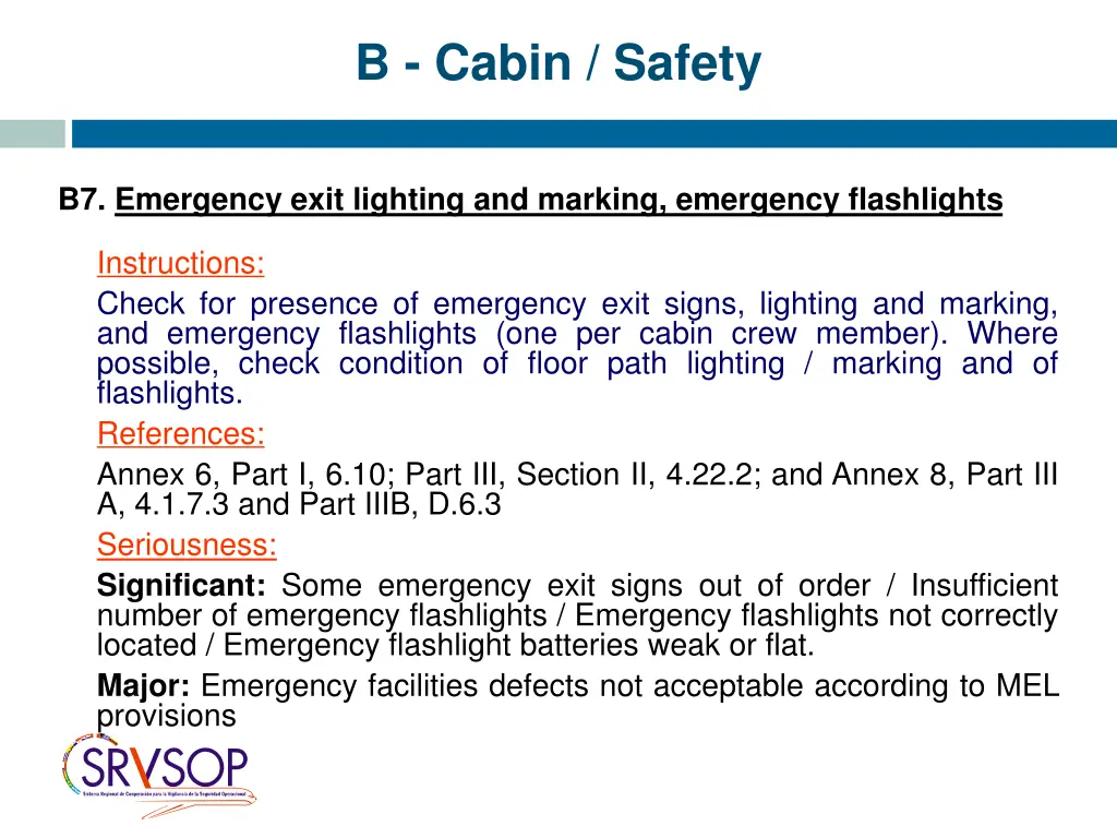 b cabin safety 7