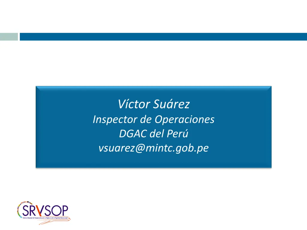 v ctor su rez inspector de operaciones dgac