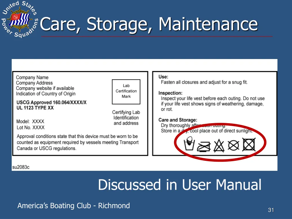 care storage maintenance