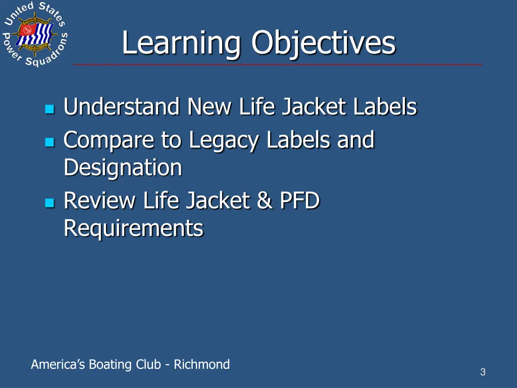 learning objectives