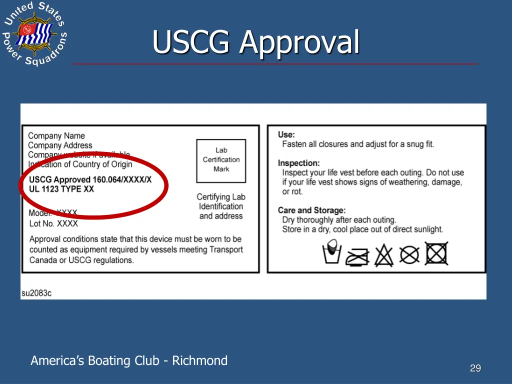 uscg approval