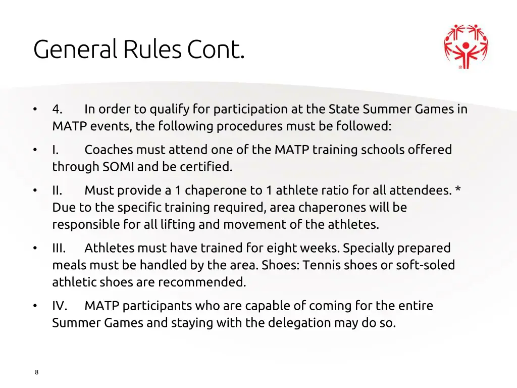 general rules cont