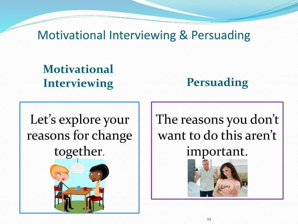 motivational interviewing persuading