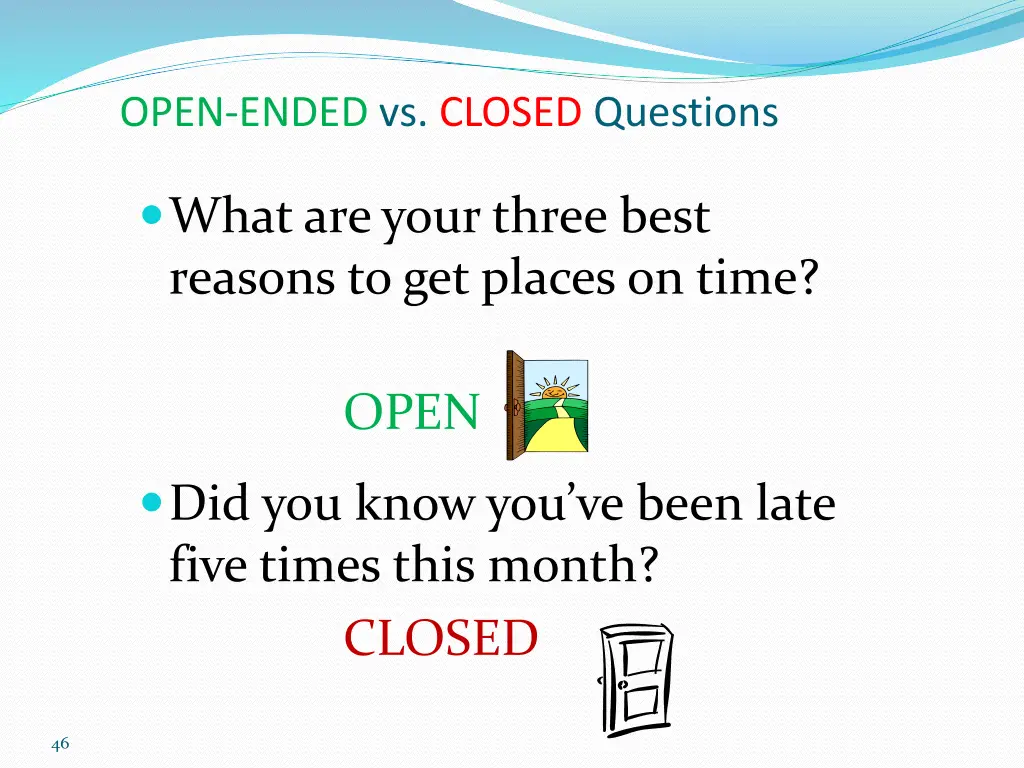 open ended vs closed questions 3