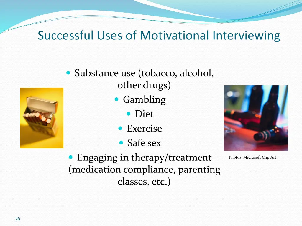 successful uses of motivational interviewing