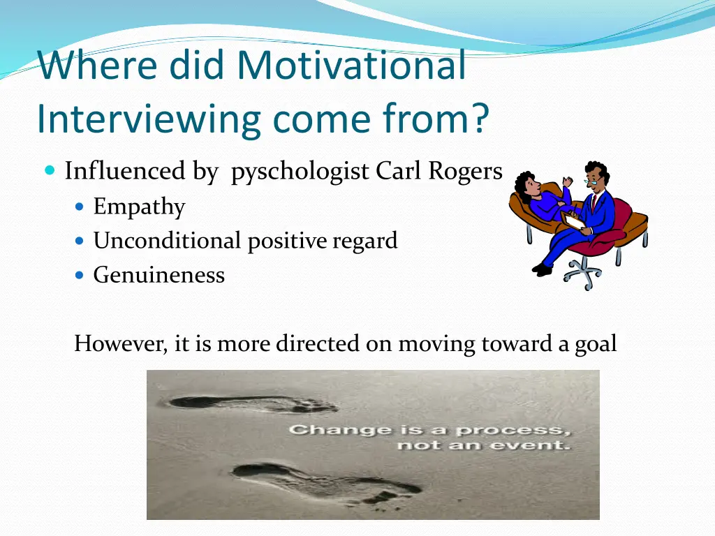 where did motivational interviewing come from