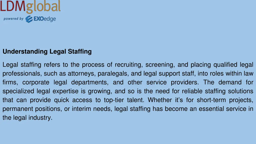 understanding legal staffing