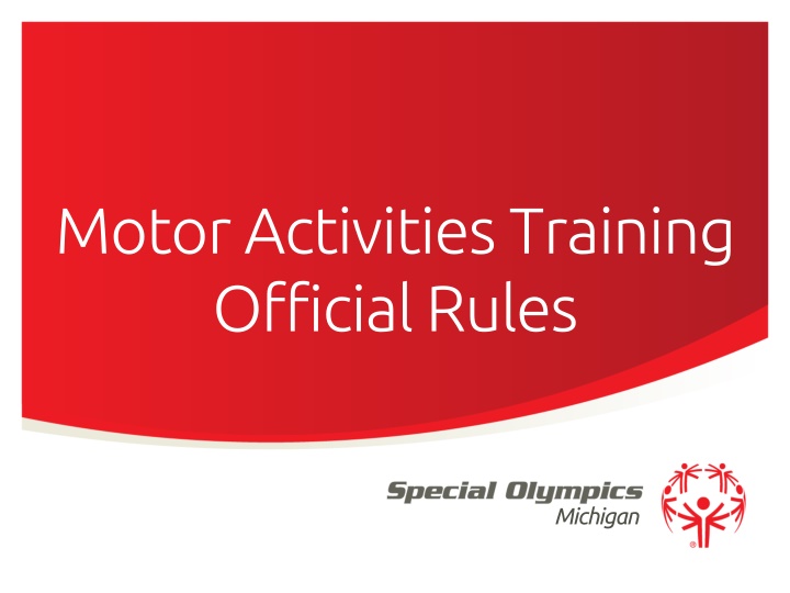 motor activities training official rules