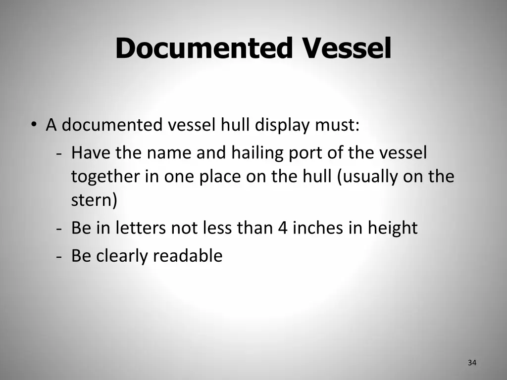 documented vessel 1