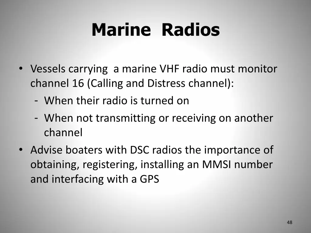 marine radios