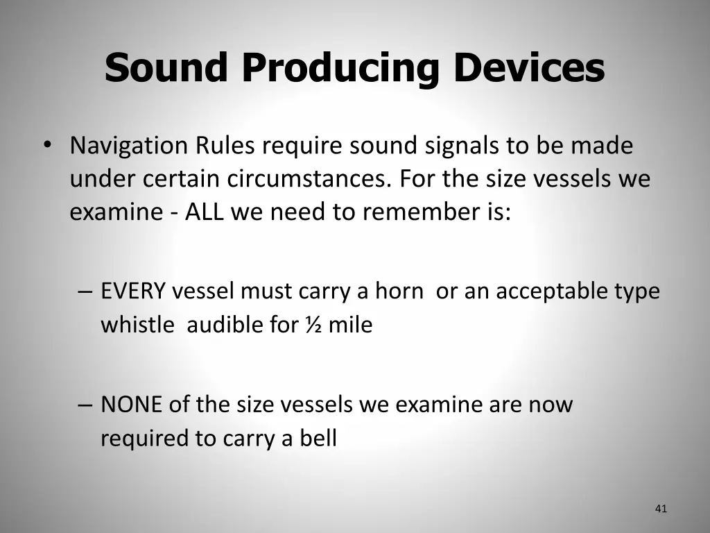 sound producing devices