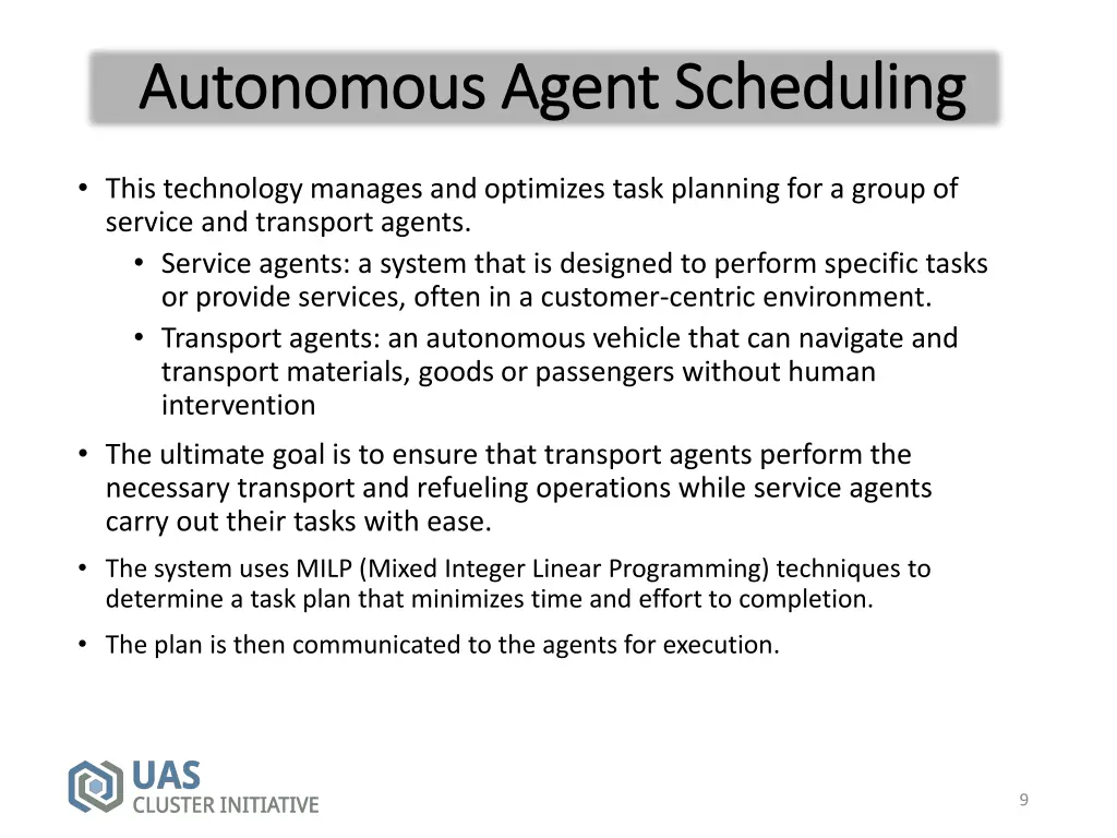 autonomous agent scheduling autonomous agent 3