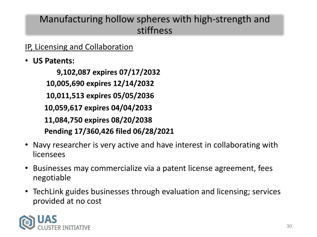 manufacturing hollow spheres with high strength 2