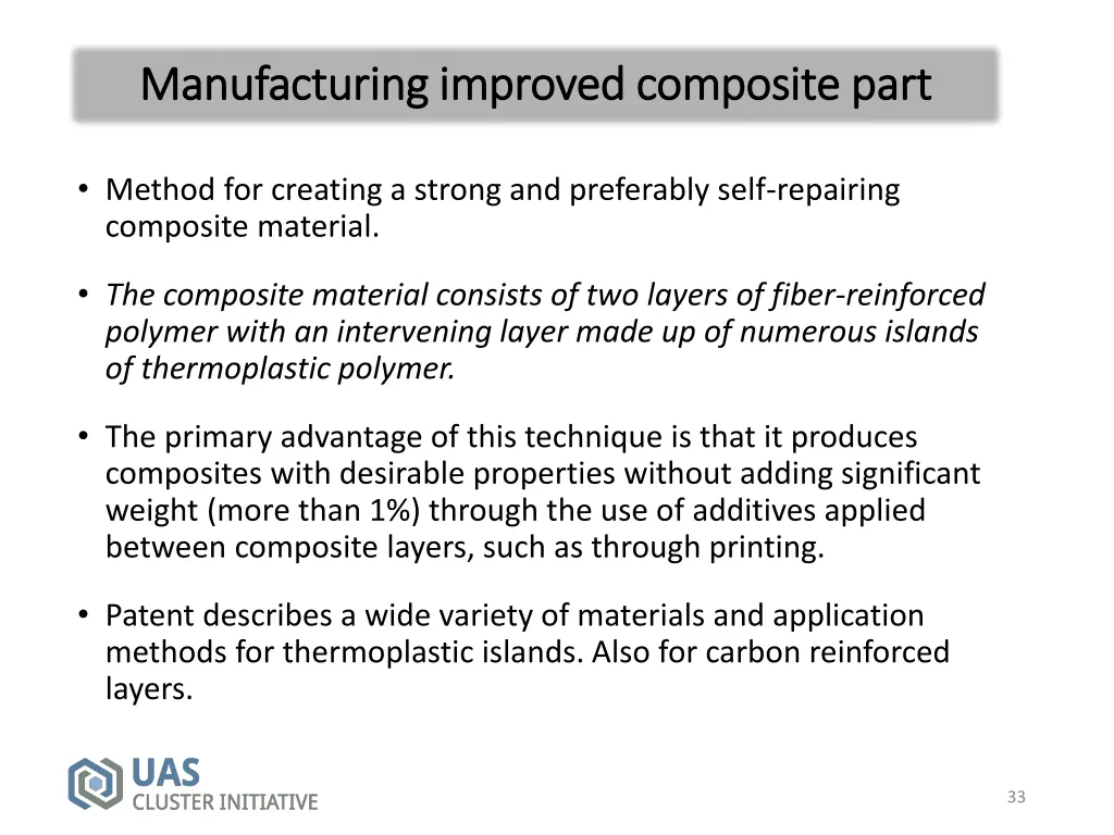 manufacturing improved composite part 2