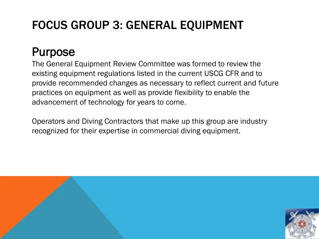 focus group 3 general equipment 1