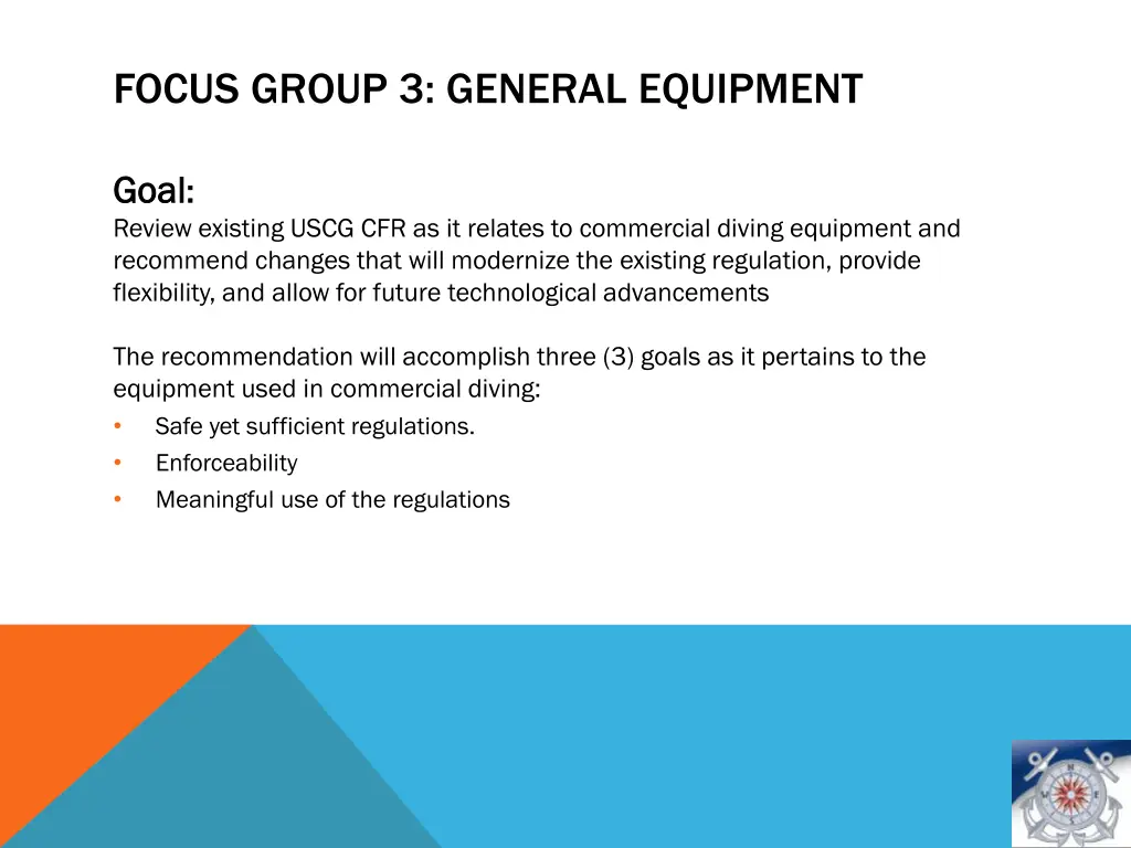 focus group 3 general equipment 2