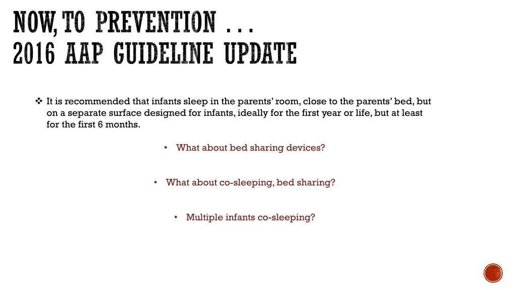 now to prevention 2016 aap guideline update 3