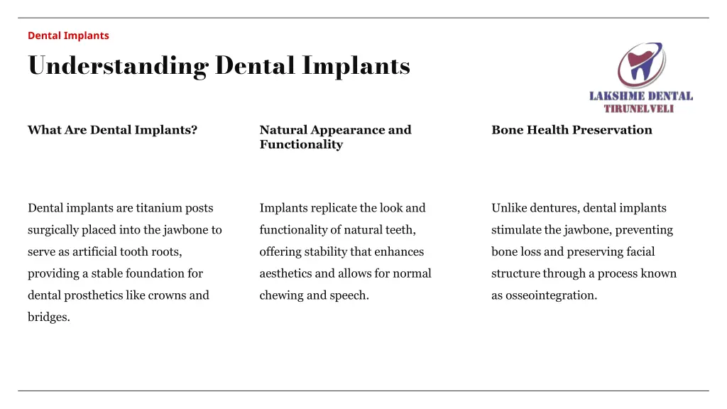 dental implants