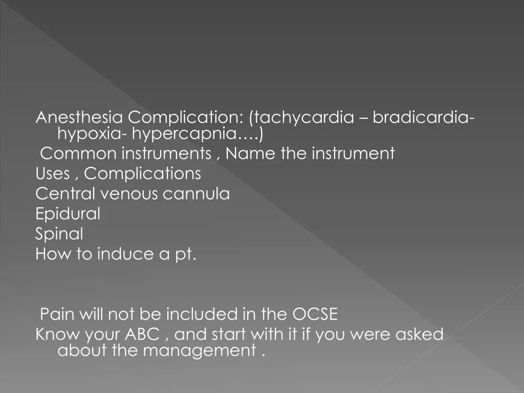 anesthesia complication tachycardia bradicardia