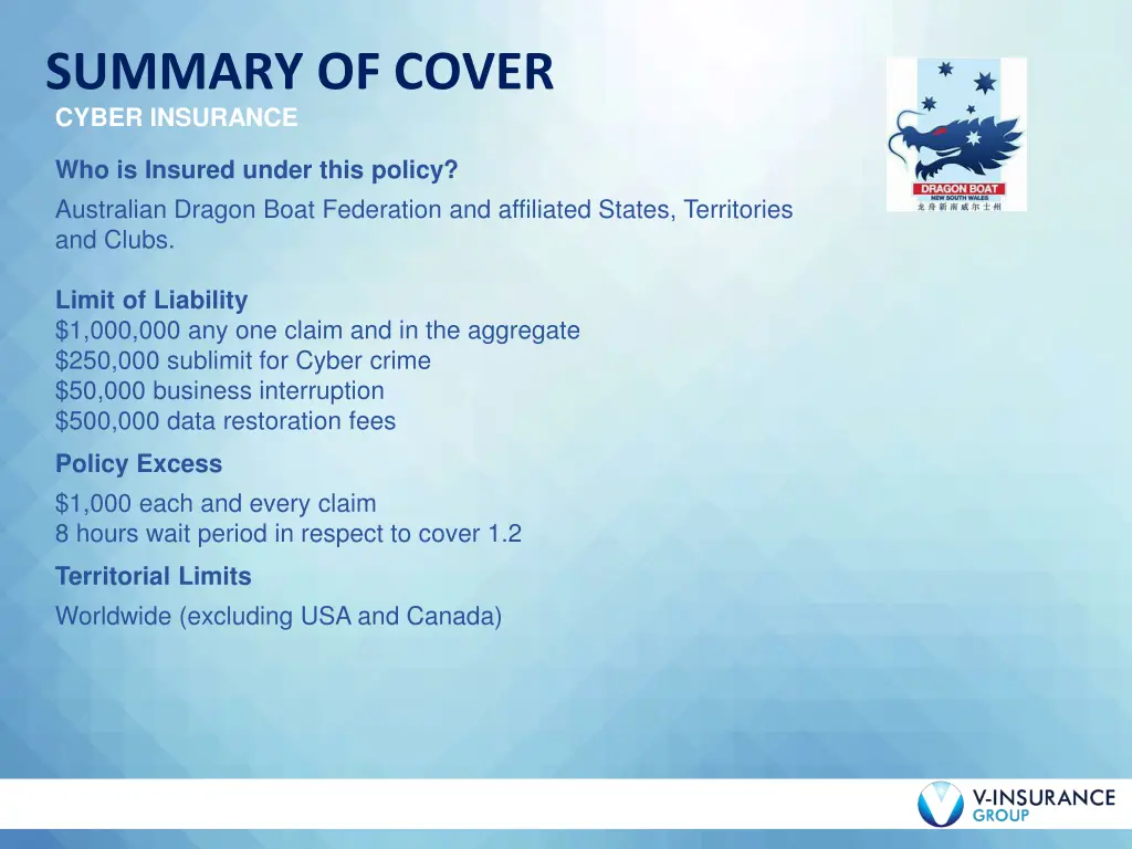 summary of cover cyber insurance