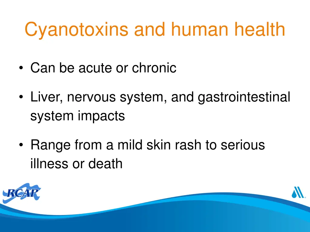 cyanotoxins and human health