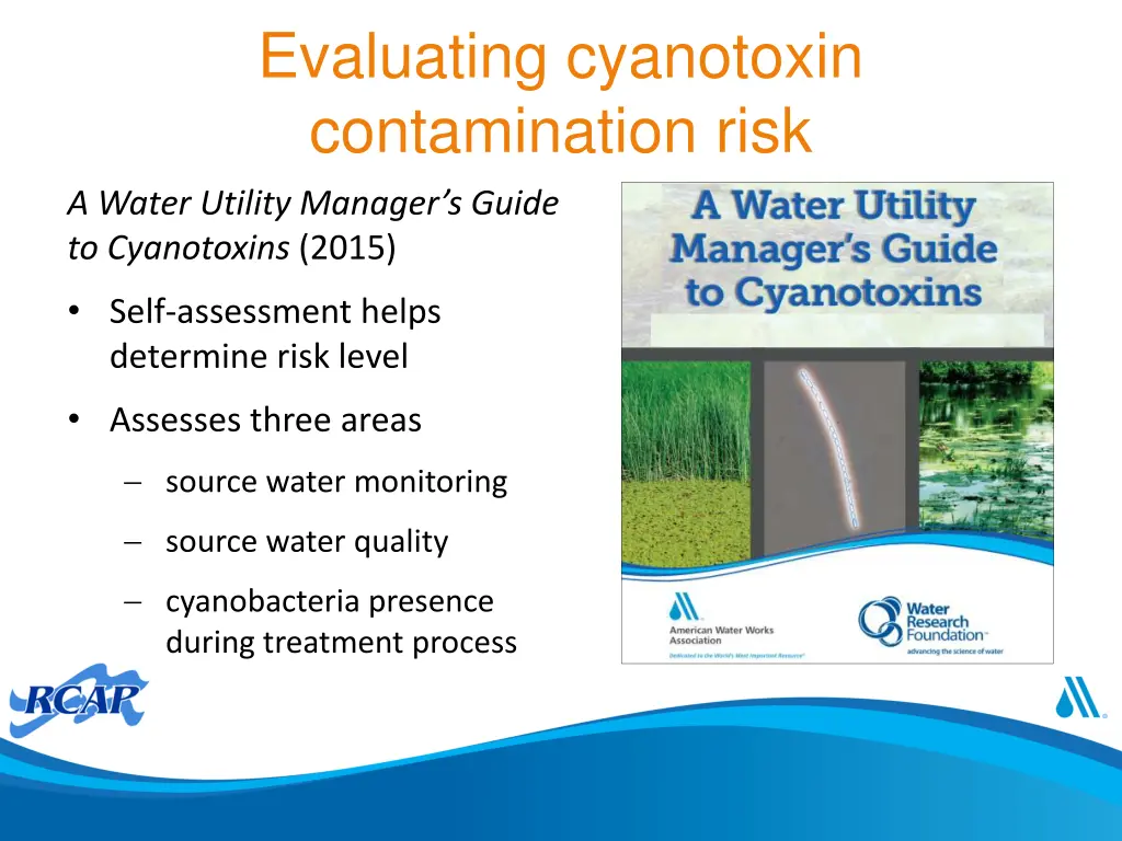 evaluating cyanotoxin contamination risk