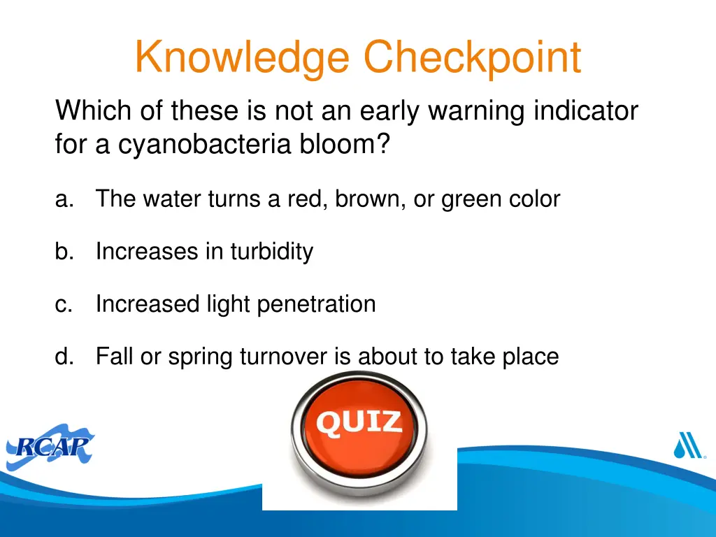 knowledge checkpoint which of these