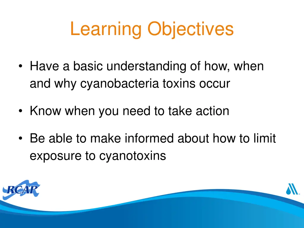 learning objectives