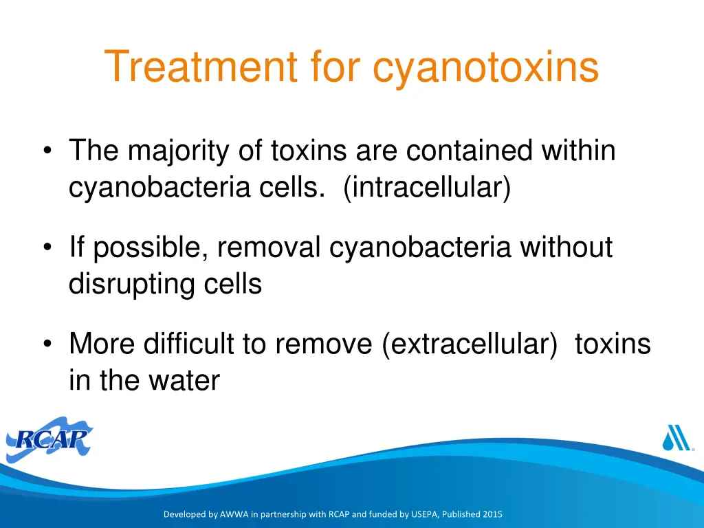 treatment for cyanotoxins